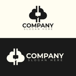 Modern Cloud Chat & Messaging Logo Design | Communication, SaaS & Cloud Technology Vector cover image.