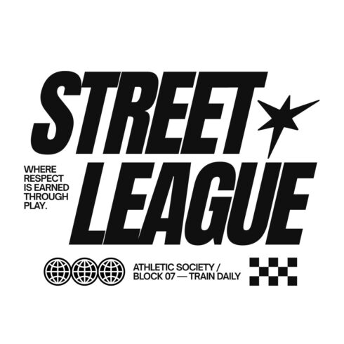 Street League Athletic Society Graphic Design – Bold Y2K Sportswear cover image.