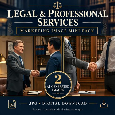 Legal & Professional Services Marketing Mini Pack – 2 AI-Generated Images cover image.