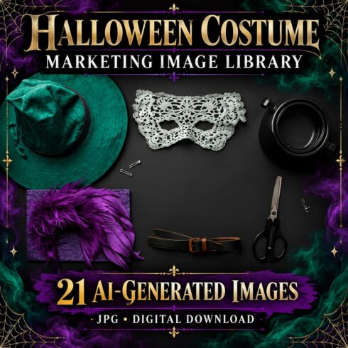 Halloween Costume Marketing Image Library ā 21 AI-Generated Images cover image.