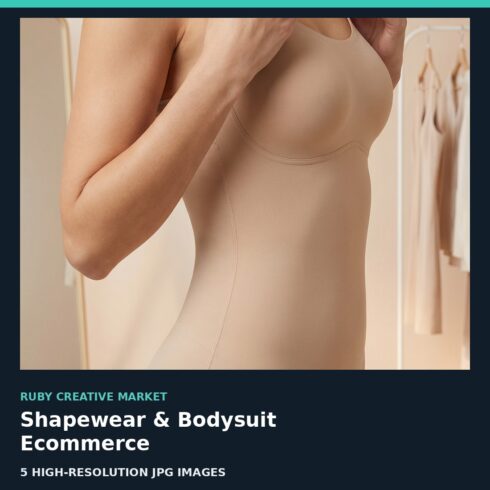 Shapewear & Bodysuit Image Pack – 5 AI-Generated Fashion JPGs cover image.