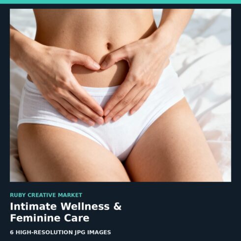 Feminine Wellness & Self-Care Concepts – 6 AI-Generated JPGs cover image.