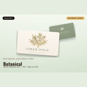 Botanical Business Card Template cover image.
