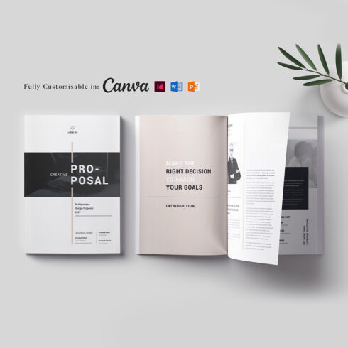 Business Proposal Template: Project Proposal, Case Study Brochure, Company Profile, Annual Report, Marketing Proposal Template (Editable in MS Word, Canva, InDesign, PowerPoint) cover image.