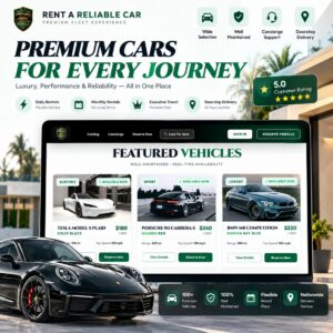 Rent A Reliable Car – Car Rental & Fleet Management React Template cover image.