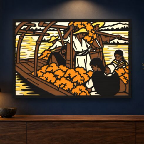 La Ofrenda Multilayer Wall Art – 5 Layer Herrán Day of the Dead Laser Cut SVG DXF cover image.