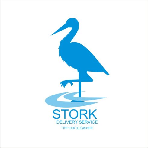 STORK LOGO FOR COMPANY , DELIVERY SERVICE AND PRINT DESIGN cover image.