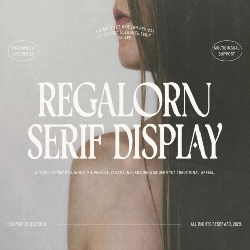Regalorn Luxury Serif Font Family – High-Contrast Editorial Typeface for Branding & Logos cover image.