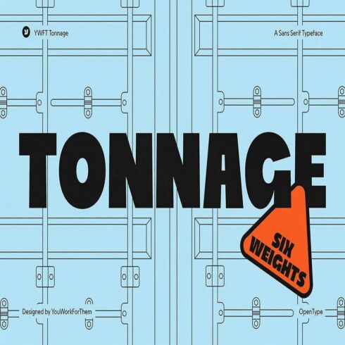 YWFT Tonnage Font — Heavy Type with a Bite cover image.