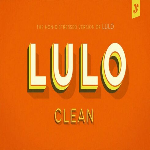 Lulo Clean 3D Layered Font Family – Retro All-Caps Display Font for Posters & Logos cover image.