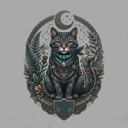 Curious Adventure Cat Hoodie – Cool Streetwear Cat Character Design cover image.