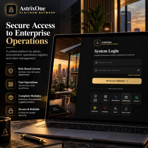 AstrixOne – React 19 Enterprise Operations & SaaS Admin Dashboard UI Template cover image.