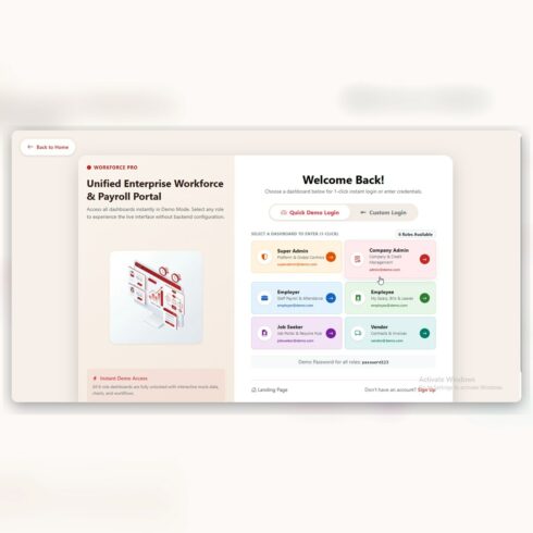 WorkForce Pro – Workforce Management & Payroll Admin Dashboard React Template cover image.