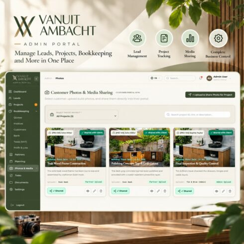 Vanuit Ambacht – Artisan Craftsman SaaS Management Portal cover image.