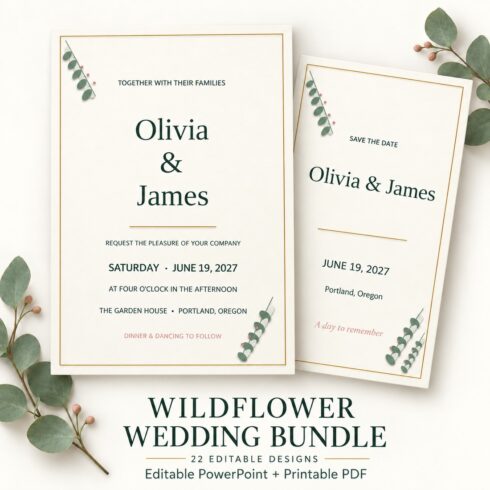 Wildflower Wedding Bundle – Floral Wedding Design Collection cover image.