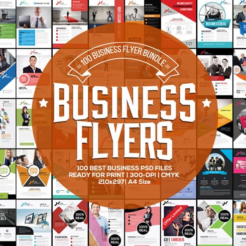 100 Business Flyers Bundle - Only $29!
