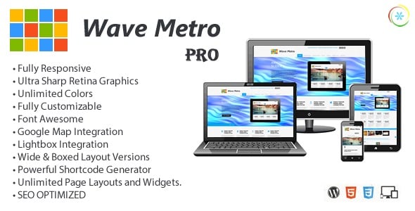 Wave Metro Pro Multipurpose WordPress Theme
