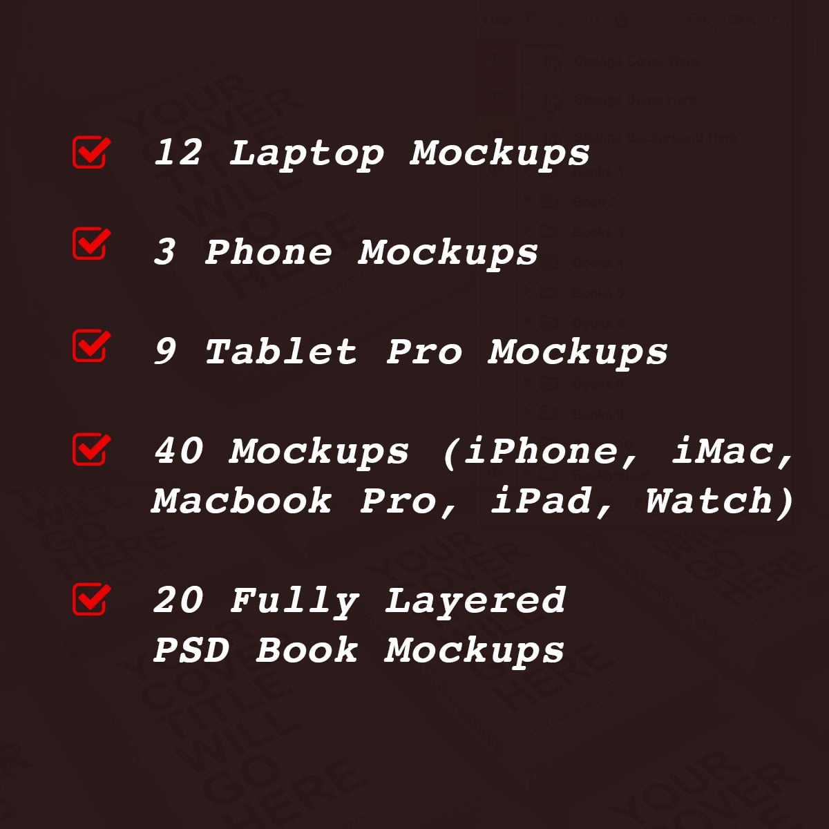 Apple Device Mockups: PSD Mockups 2021 cover image.
