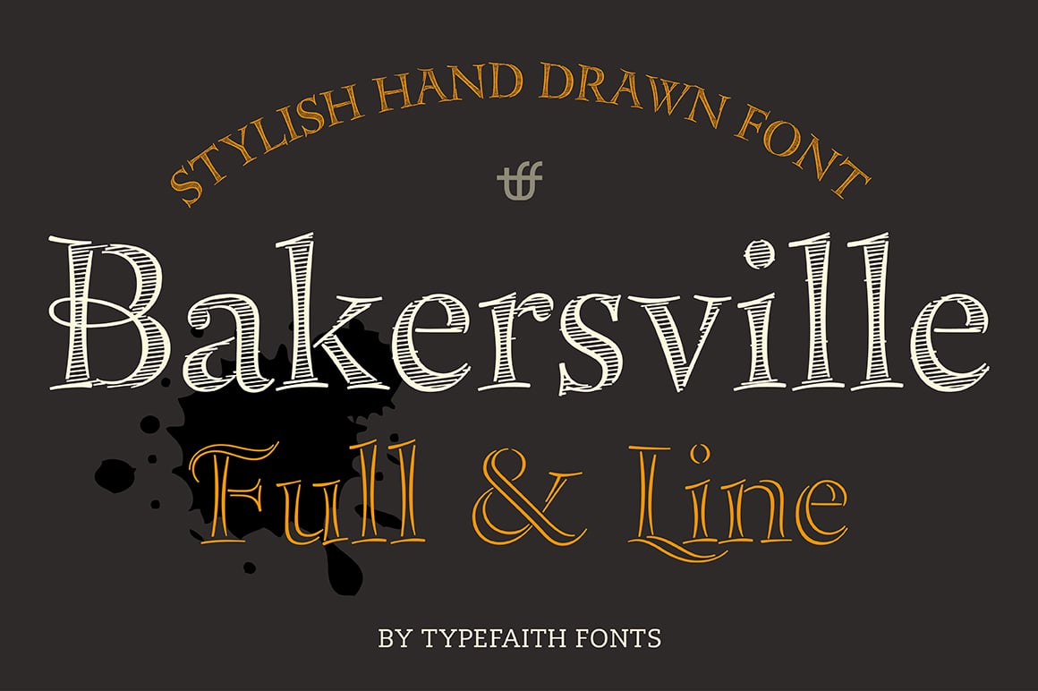 Bakersville Font TypeFaith Grunge Bundle: 18 Creative Fonts 