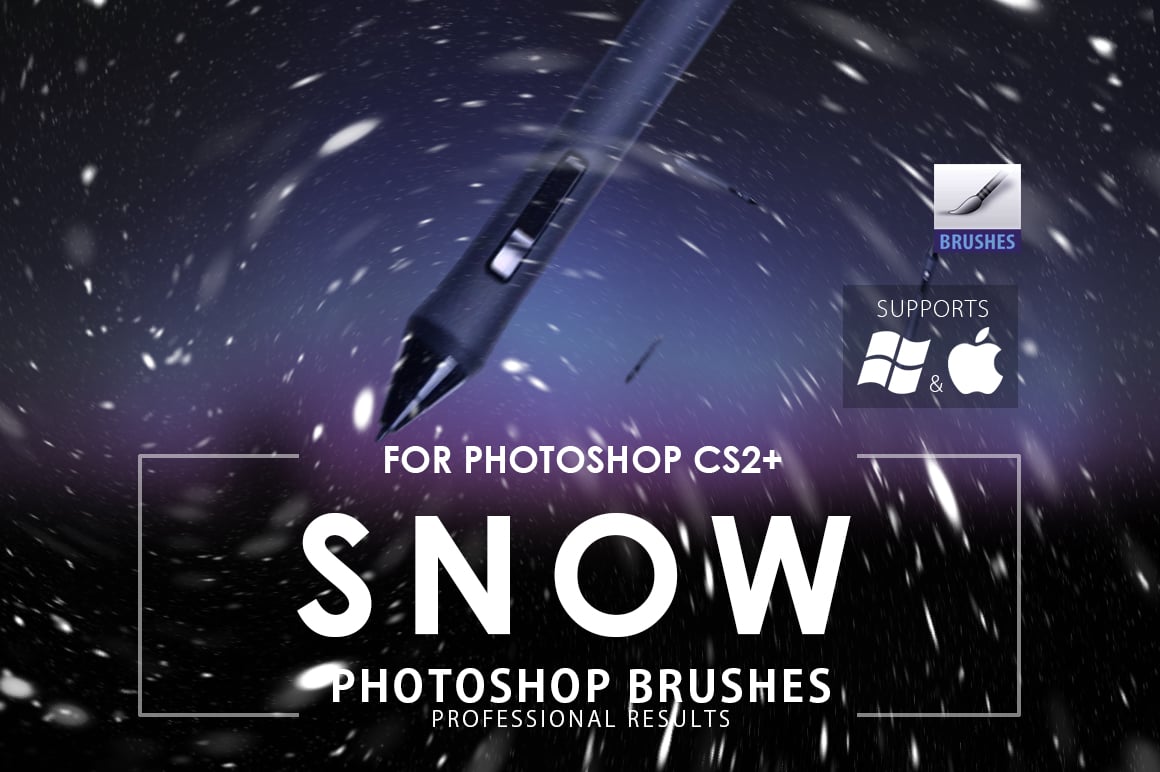 Snow photoshop brushest prev