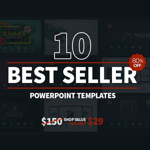 Best Seller Powerpoint Templates main cover.