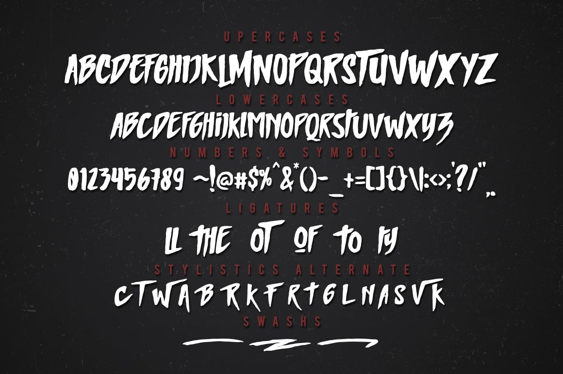 General view of HandMade Fonts.