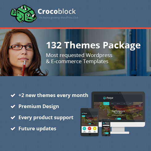  Get 130 Crocoblock WordPress Themes for $34!