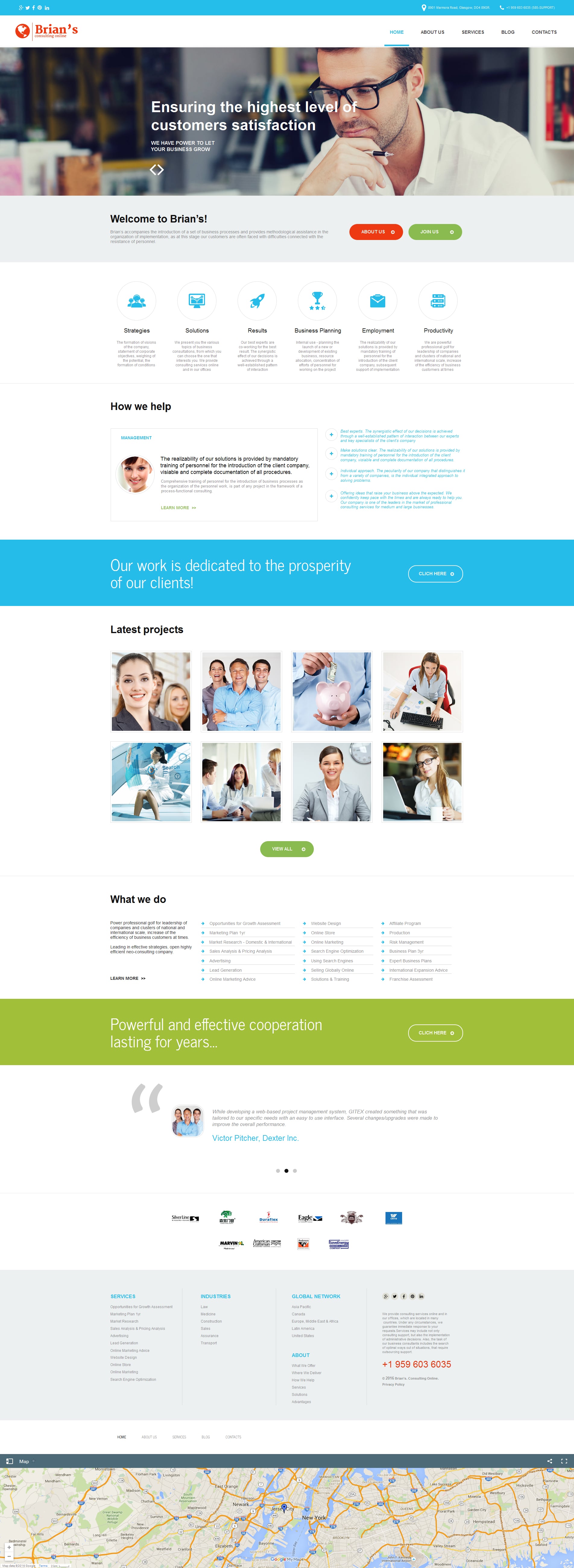 Consulting Moto CMS HTML Template