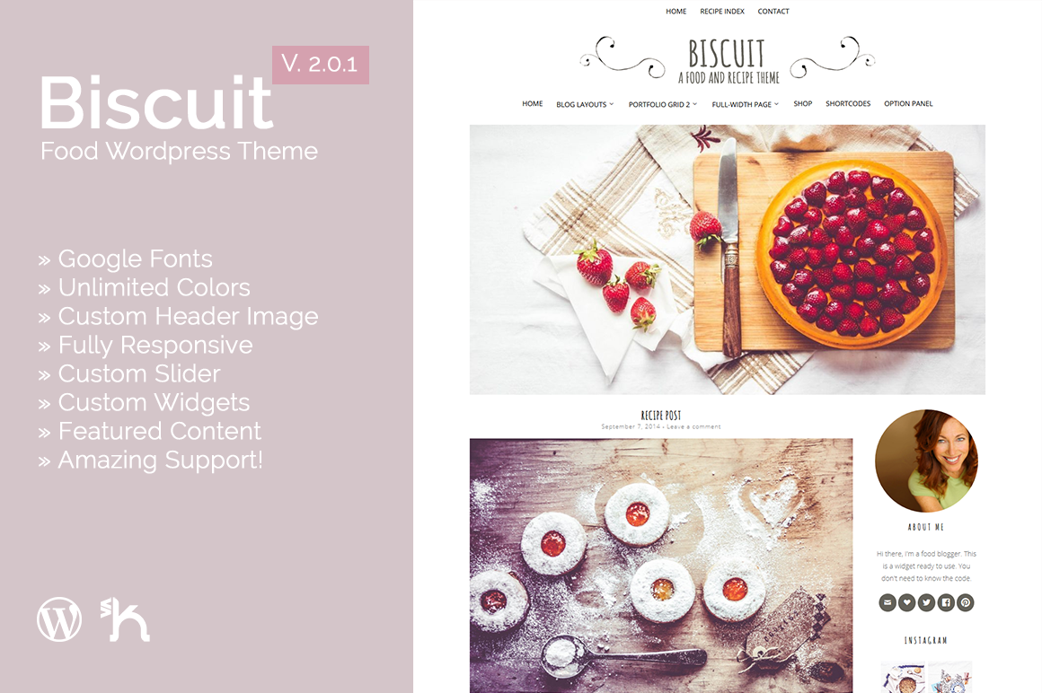 Biscuit - Food WordPress Theme 2.0.2