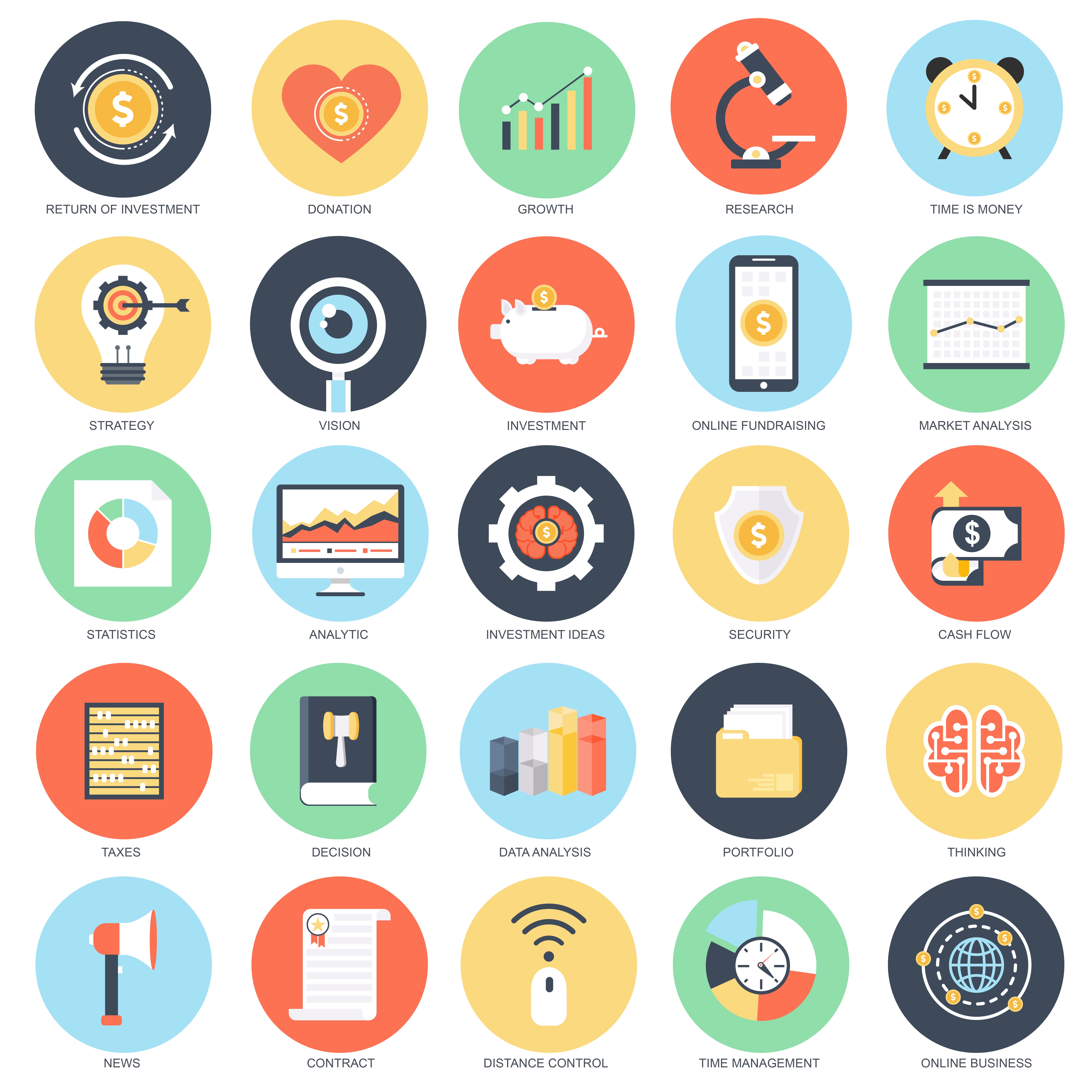 flat free icons