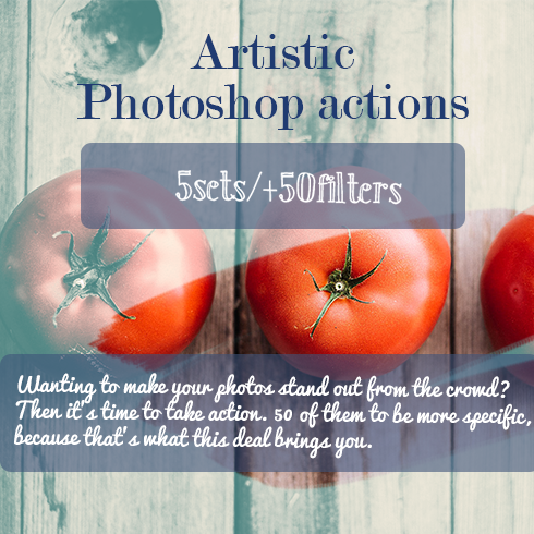 50 Artistic Photoshop Actions – Only $18