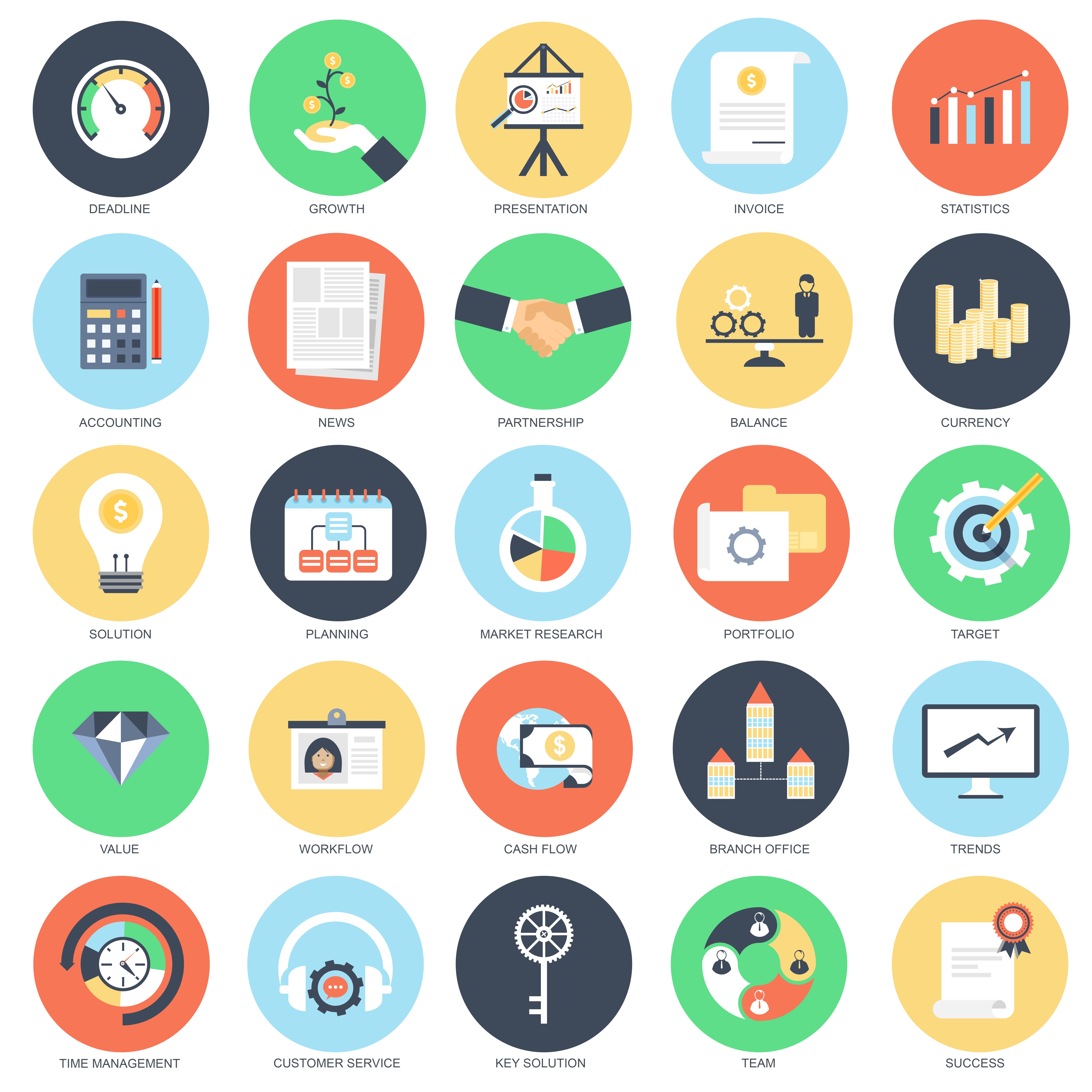 free flat icons download