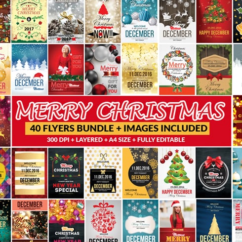 Christmas Bundle: 65 Amazing Templates + 26 Elements