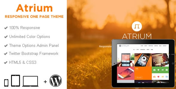 Atrium Portfolio WordPress Theme
