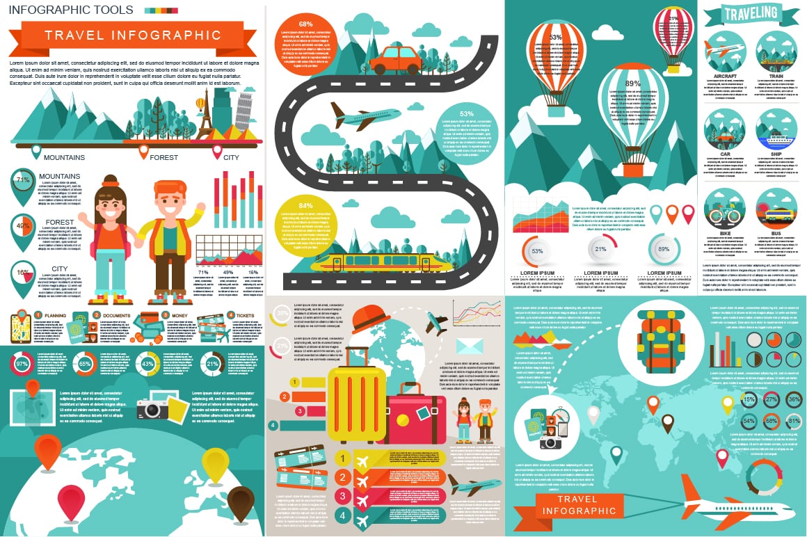 Travel Infographic Elements