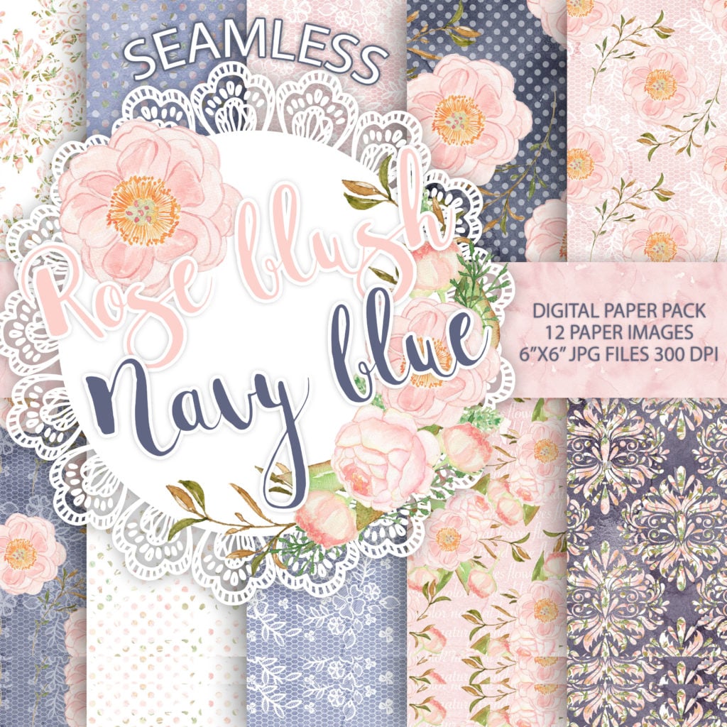 Watercolor Peony Flowers Digital Paper Pack – MasterBundles