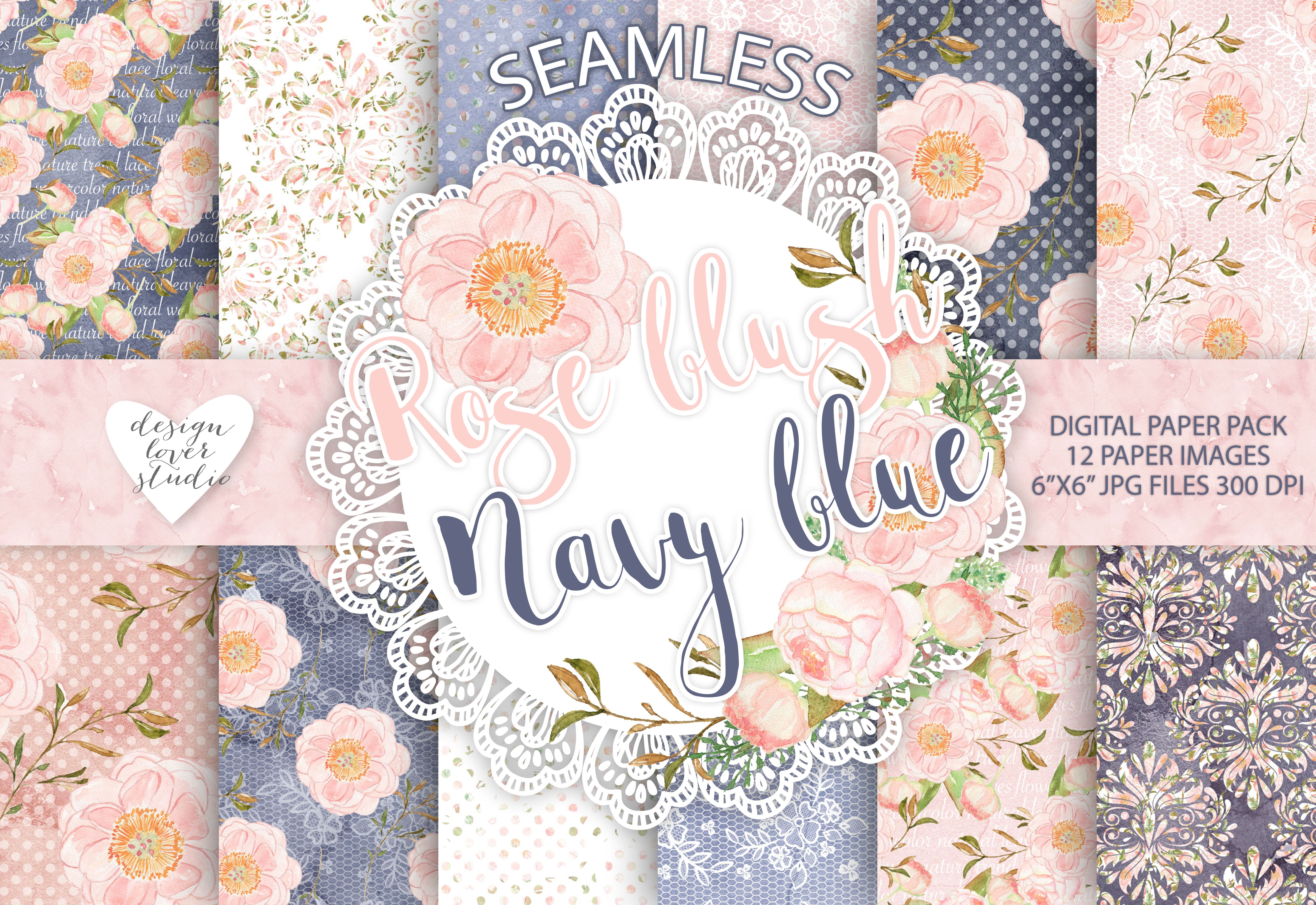 Watercolor Peony Flowers Digital Paper Pack