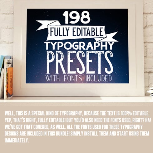 197 Text Effects and Typography Gallery. Only $9!