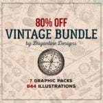1000 Vintage Illustrations with 80% OFF