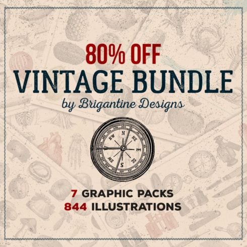 80% OFF Vintage Bundle (844 in 1)