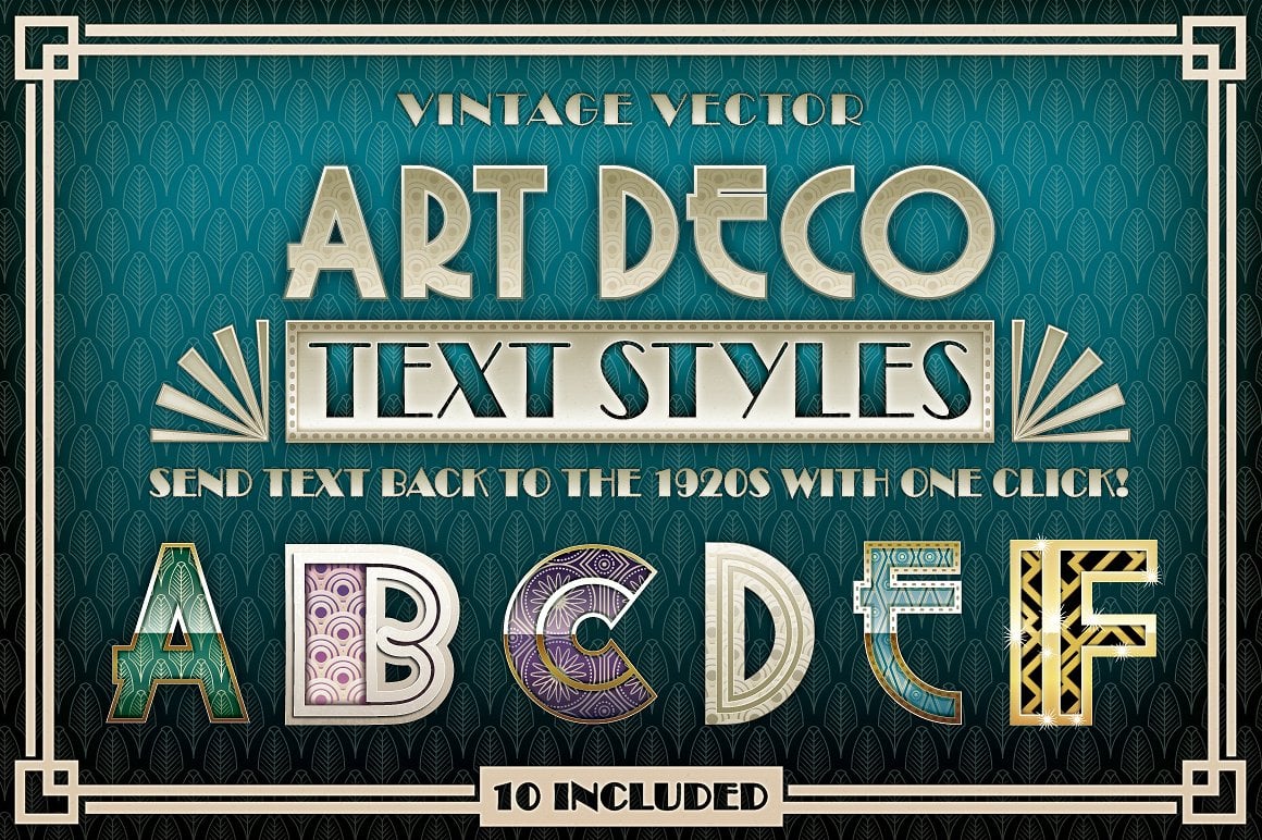 Art Deco Text Styles