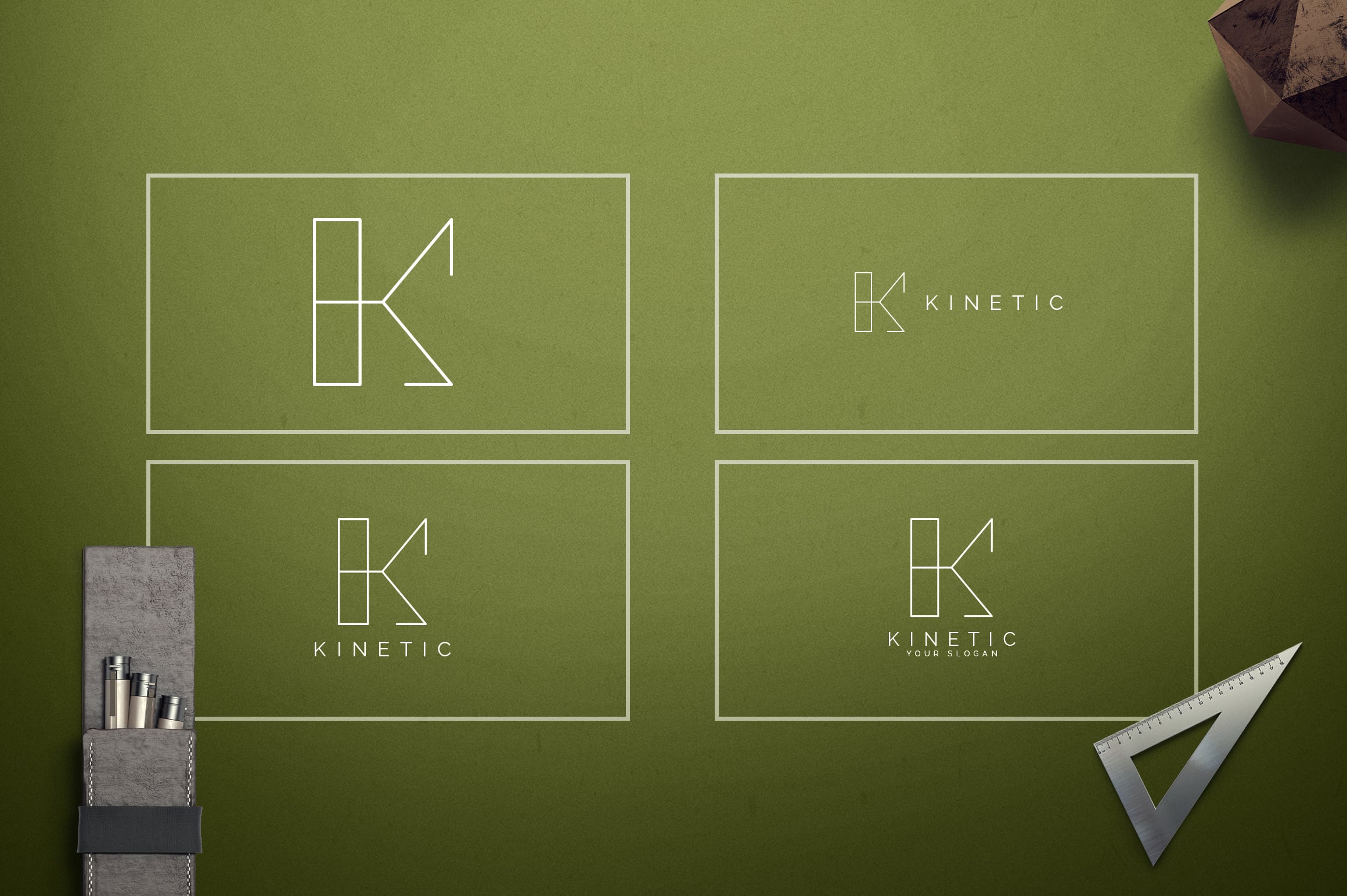 Geometric Letters and Logo Designs