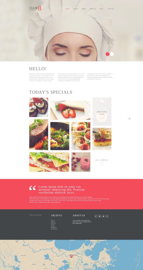WordPress Food Blog Themes 10 Premium WP Templates