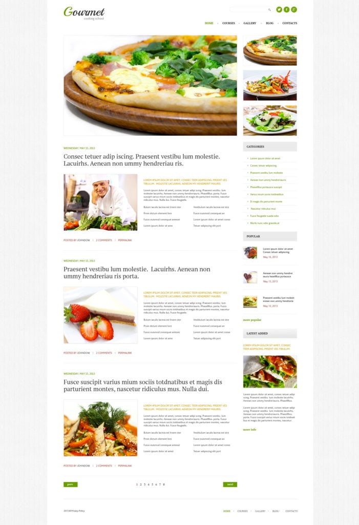 WordPress Food Blog Themes 10 Premium WP Templates
