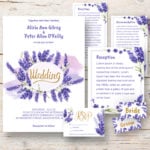 Floral Watercolor Wedding Invitation Kits