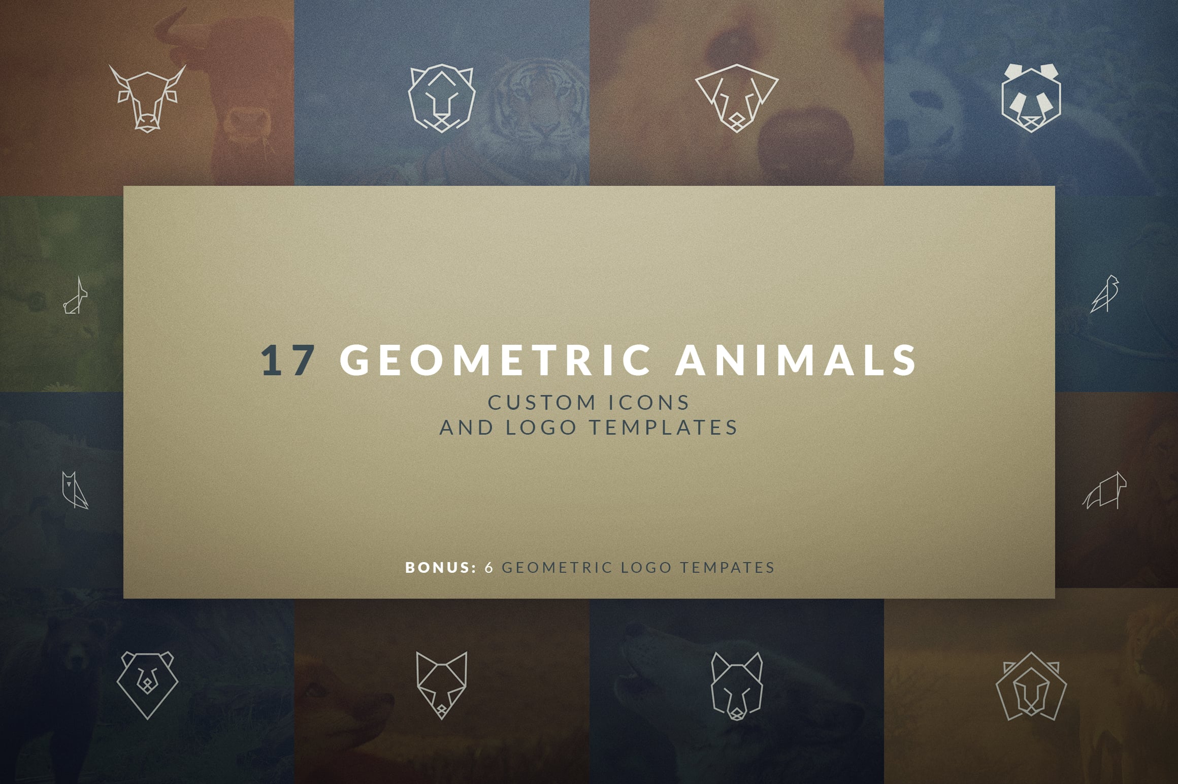 17 Geometric Animal Icons and Logos – MasterBundles
