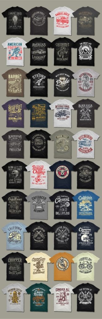 200 T-shirt Clipart Mega Collection - only $24! - Master Bundles