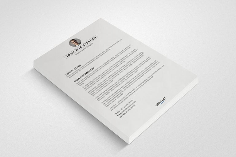 Free Resume CV Template – MasterBundles