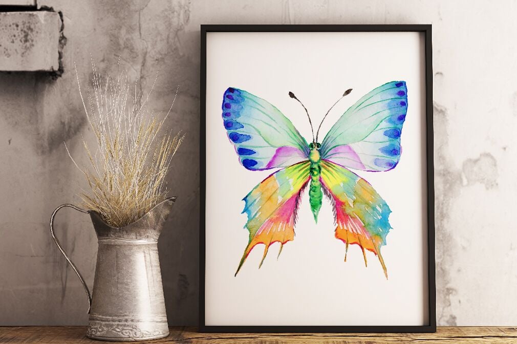 19 Watercolor Butterflies in Vector Format