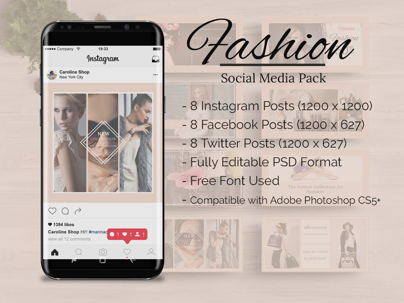 Social Media Pack. Пост в Твиттере для фотошопа. Smm Fashion Instagram Post. Backpack social Media Design.